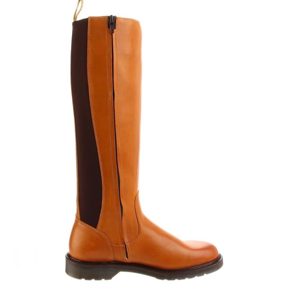 Dr. Martens Tessa Cognac Tall Leather Riding Boots | 36